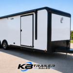 2026 InTech 28' Race Trailer Lite - Lightweight Aluminum Enclosed Car Hauler Ready to take to Track!- 39164-PP-STK