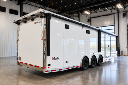 2027 34' inTech ICON Race Trailer: Includes Full Bath Pkg | Awning | Cabinets | & More — photo 1