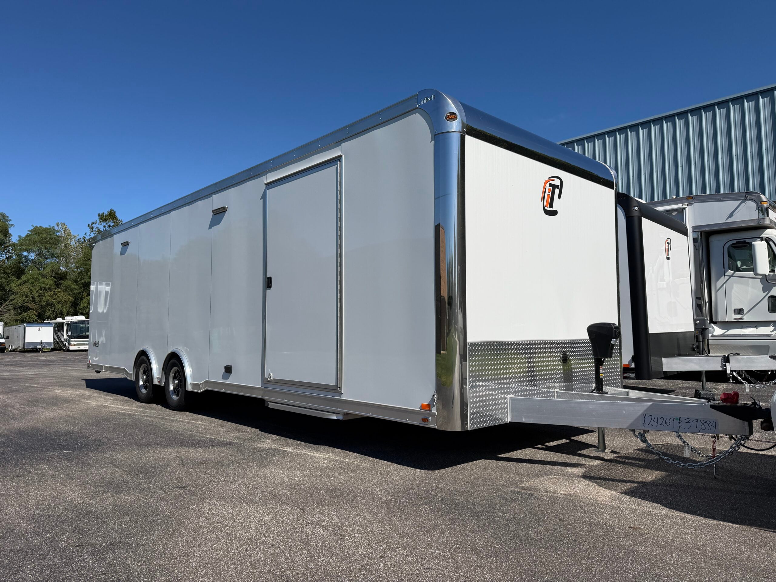 IMG_3674 2027 inTech 28' Lite Aluminum Car Hauler | Custom Cabinets, Winch, Electric Jack & More - Image 1