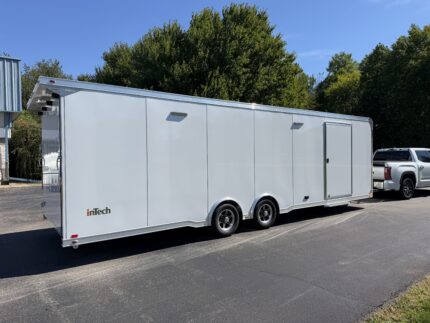 2027 inTech 28' Lite Aluminum Car Hauler | Custom Cabinets, Winch, Electric Jack & More — photo 4