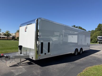 2027 inTech 28' Lite Aluminum Car Hauler | Custom Cabinets, Winch, Electric Jack & More — photo 12