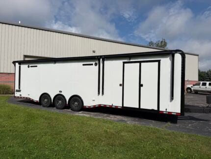 2027 34' Haulmark Edge Race Trailer, equipped with Turbo Package, Awnings, Stereo, Cabinets & More — photo 2