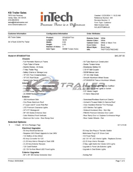 2026 inTech 34' ICON TRAILER- PRO RACE SETUP- KB DEALER DEMO UNIT. — photo 49